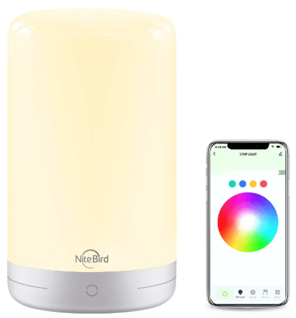 Lampa Nitbird, Wifi, hlas, dotyk, RGB