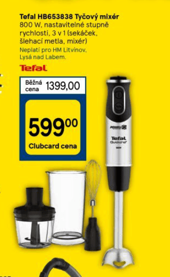 Tyčový mixér Tefal Quickchef 3 v 1