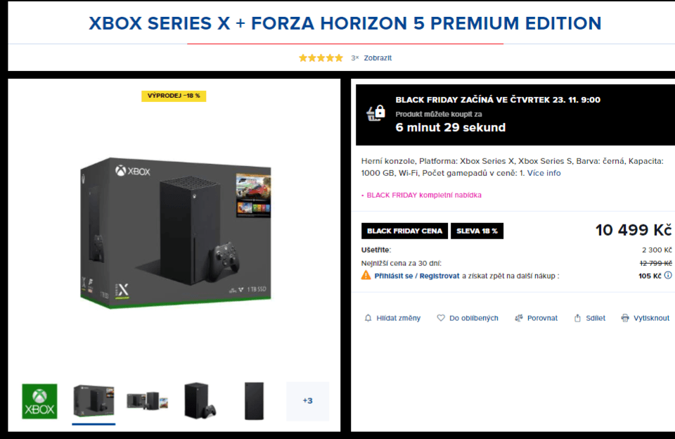 Konzole Xbox Series X + hra