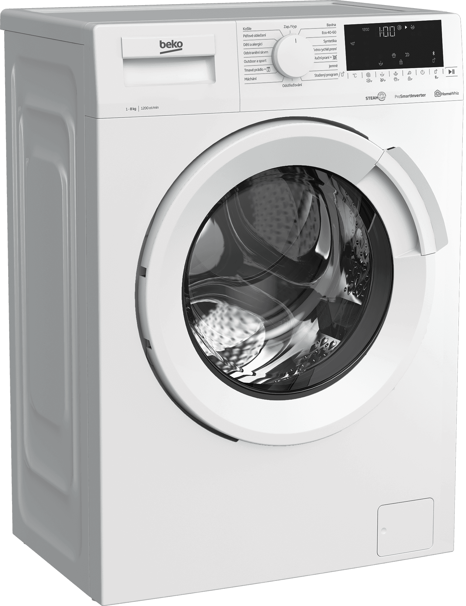 Pračka Beko 8kg, 1200ot., pára, aplikace