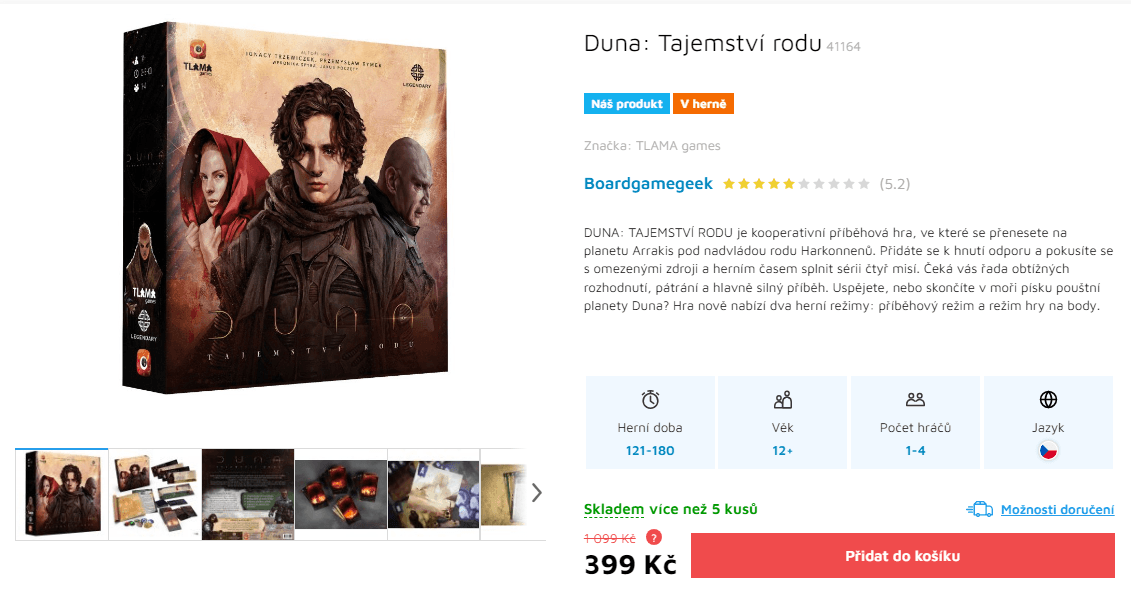 Desková hra Duna: Tajemství rodu