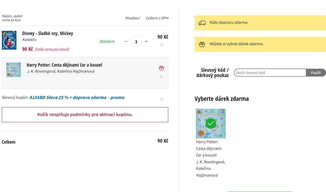 Kniha zdarma k jakémukoli nákupu + DZ