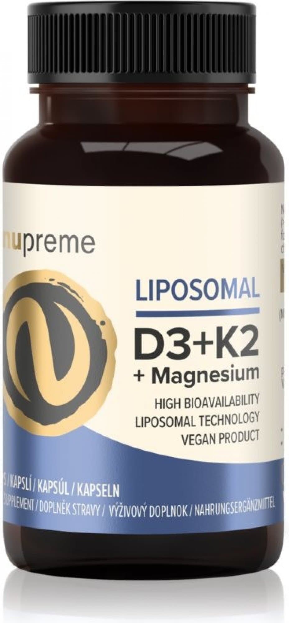 Vit. D3+K2 Nupreme Liposomal 30 kapslí