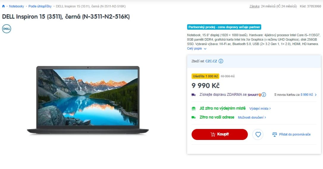 Dell i5 4,2GHz, 8GB RAM, SSD, 15,6"
