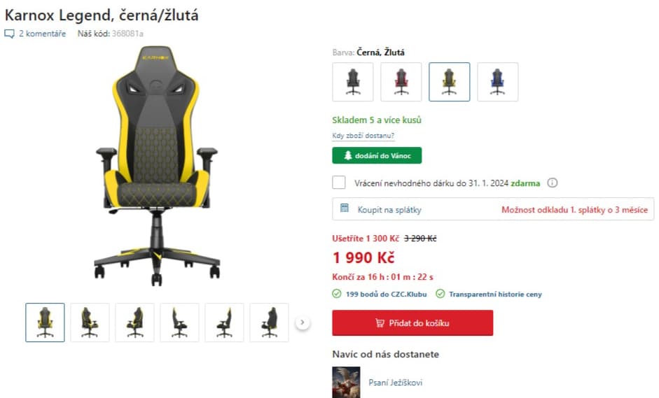 Herní křeslo Karnox Legend