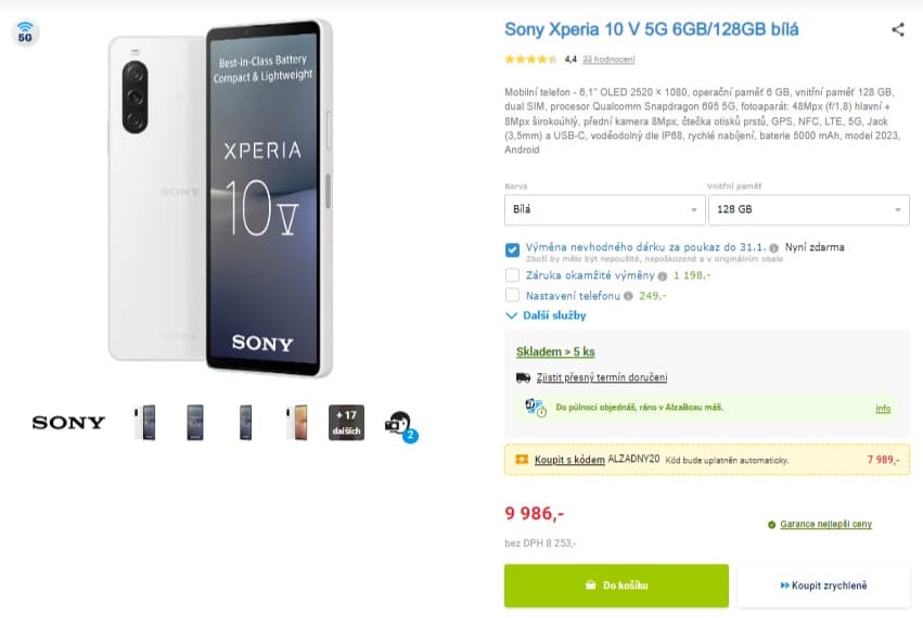 SONY 8x 2,2GHz, 6GB RAM, 6,1", NFC