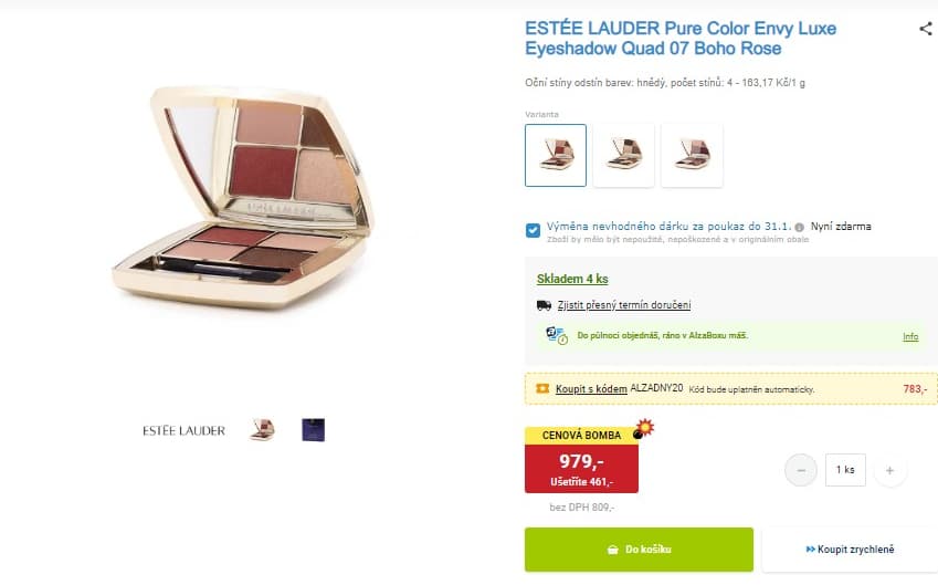 Paletka očních stínů Estée Lauder