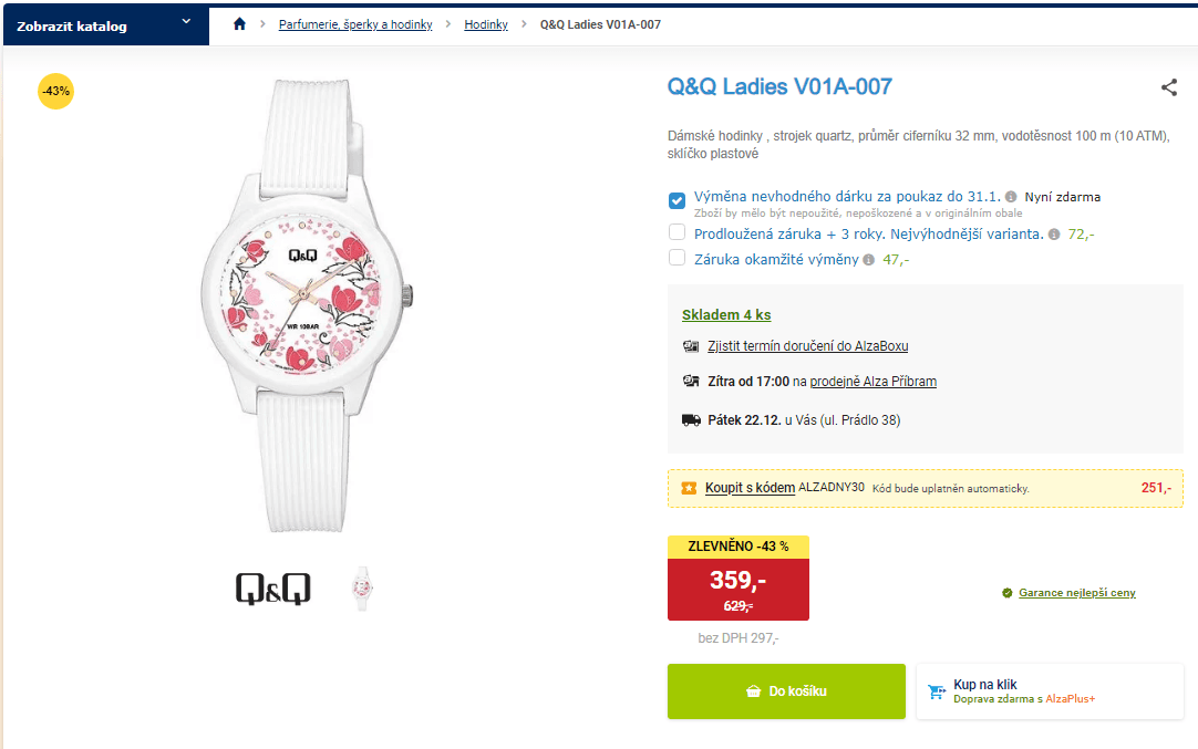 Dámské hodinky Q&Q Ladies V01A-007