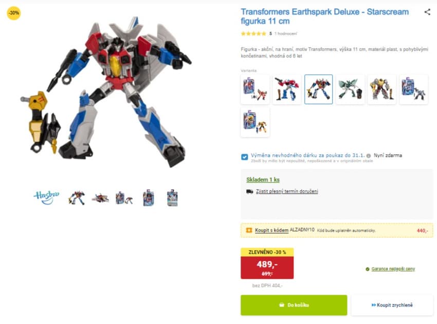 Figurka Transformers Earthspark Deluxe