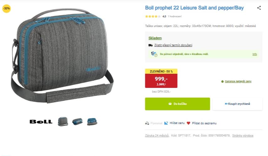 Taška na notebook a tablet Boll prophet 22