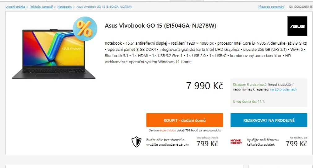 Acer i3 3,8GHz, 8GB RAM, SSD, 15,6", 1,63kg