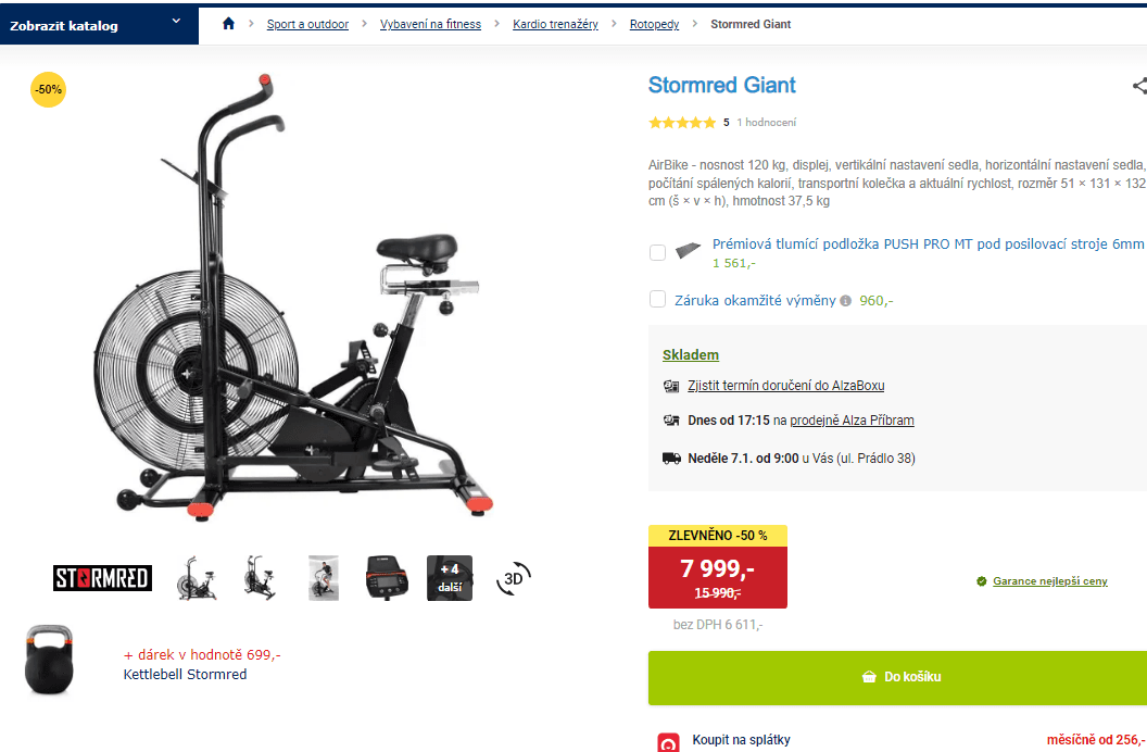 AirBike Stormred Giant, 120 kg