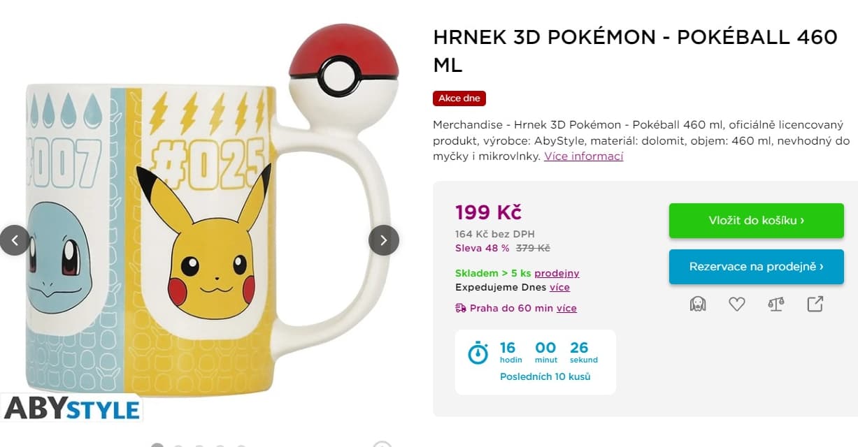 3D hrnek Pokémon 460ml