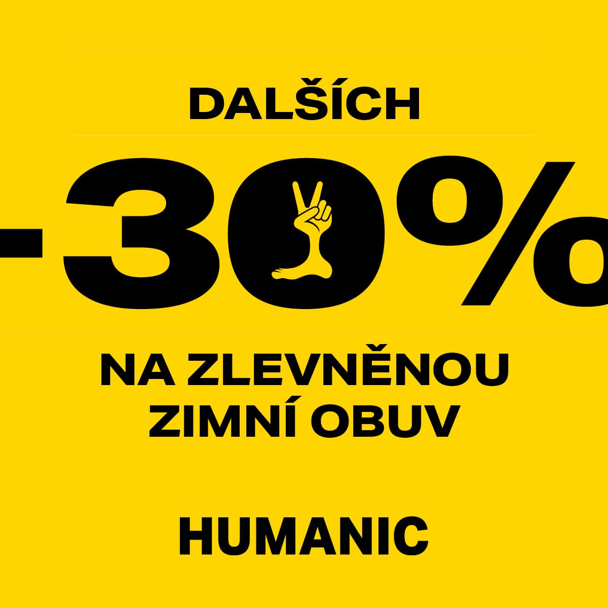 Humanic - sleva 30% na zlevněnou zimní obuv