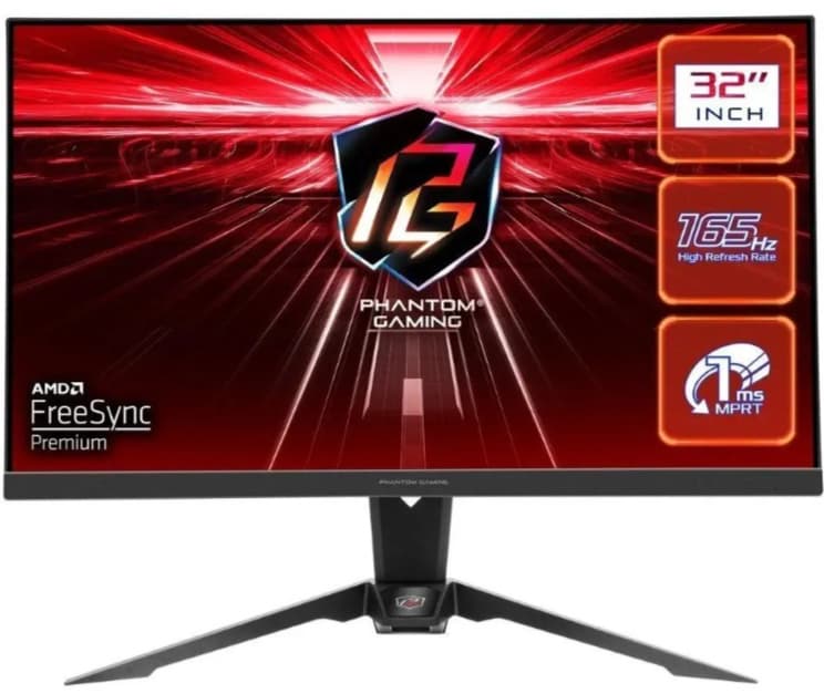 QHD PC monitor ASRock 31,5", 165Hz, Wifi, repro