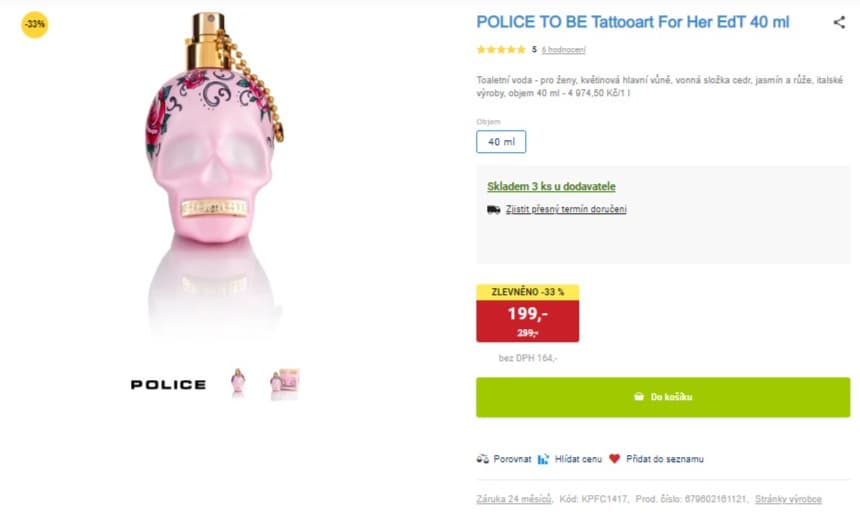 Dámský parfém Police to Be 40ml