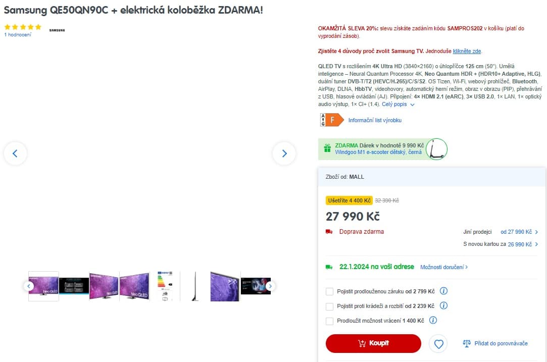 Neo QLED TV 144Hz, Atmos, 127cm, Samsung