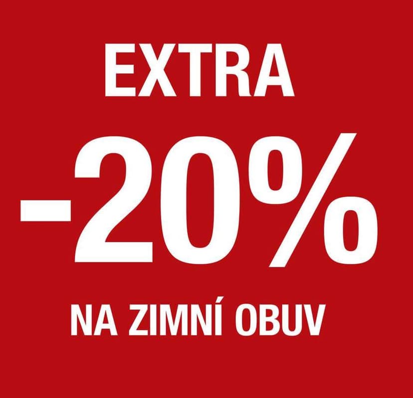 CCC - extra sleva 20% na zimní obuv