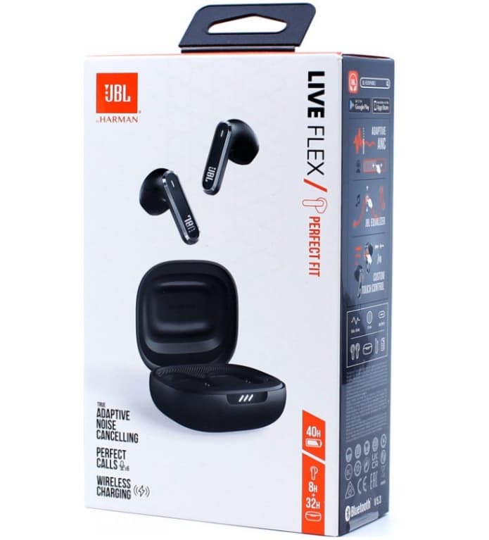 BT sluchátka JBL, TWS, ANC, 32 hodin