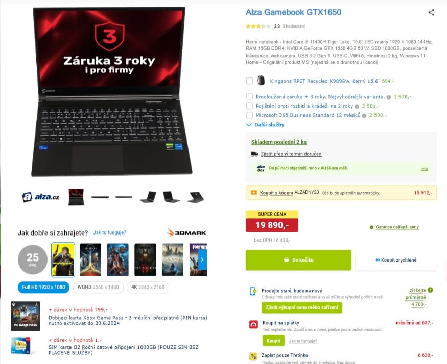 Alza i5 4,5GHz, 16GB RAM, 4GB Nvidia, 1TB SSD