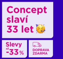 Concept - sleva až 33% + doprava zdarma