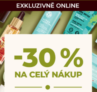 Yves Rocher - sleva 30% na nákup 