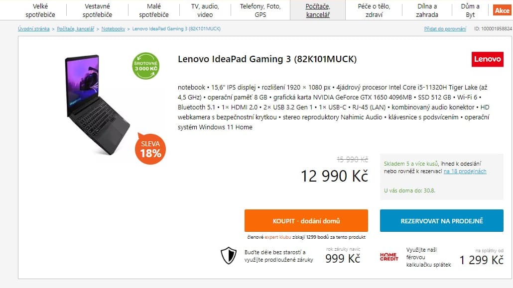 Lenovo i5 4,5GHz, 8GB RAM, 4GB Nvidia, 15,6"