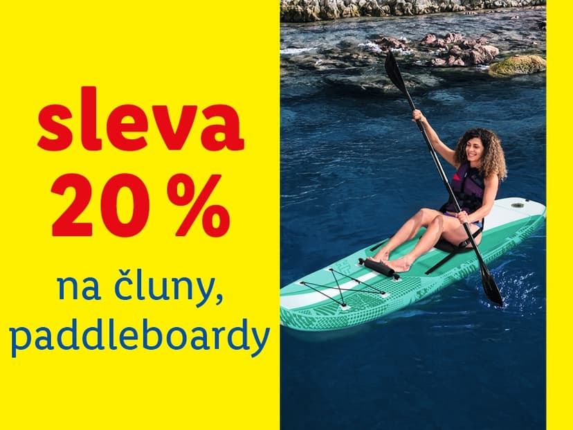 Lidl-shop - sleva 20% na Čluny a paddleboardy