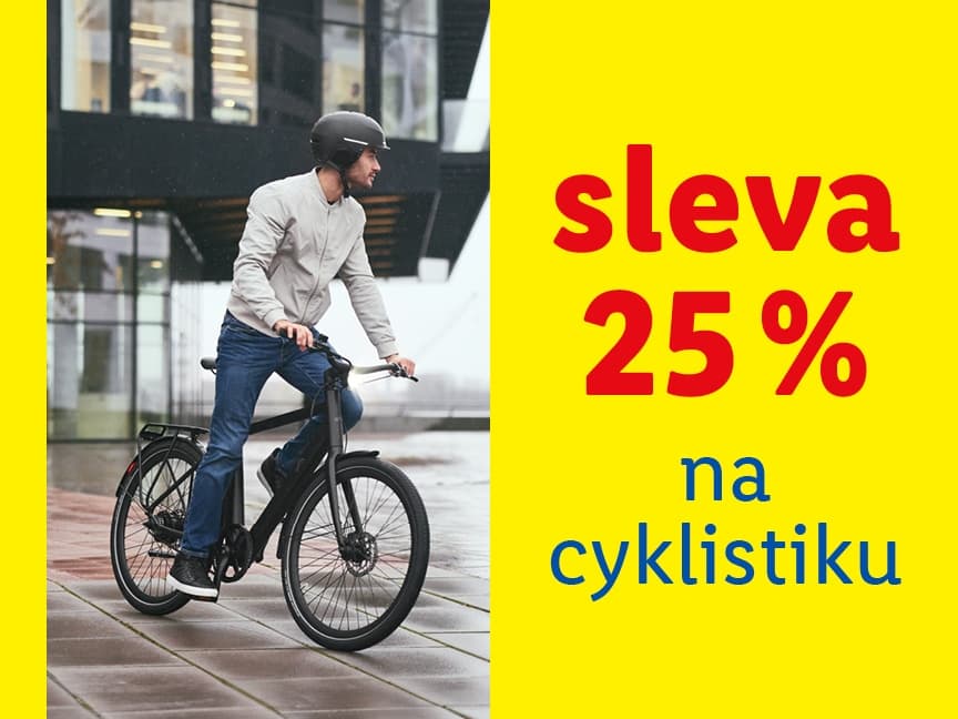 Lidl-shop - sleva 25% na kategorii Cyklistika