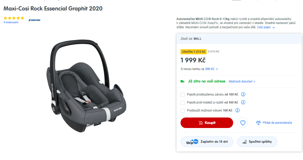 Dětská autosedačka Maxi-Cosi (0-13 kg)