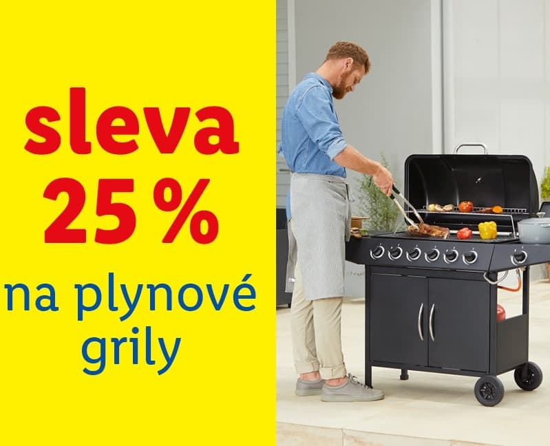 Lidl-shop - sleva 25% na grily na plyn