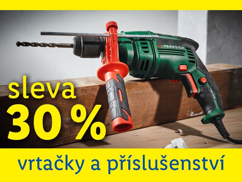 Lidl-shop - sleva 30% na vrtačky a příslušenství