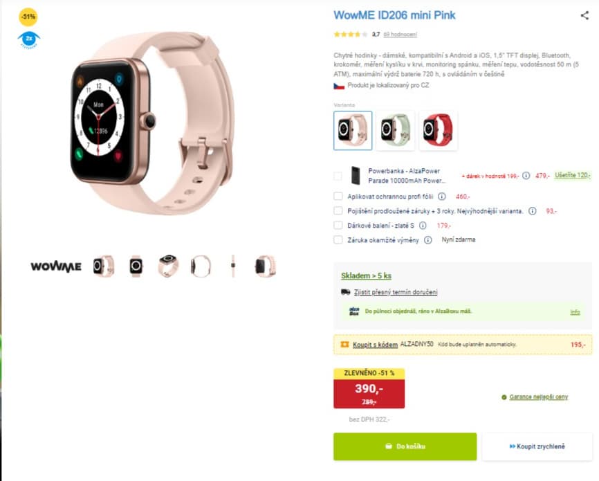 Chytré hodinky WowME ID206