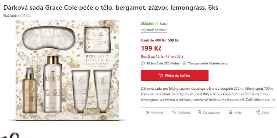 6 ks dárková sada pro dámy Grace Cole