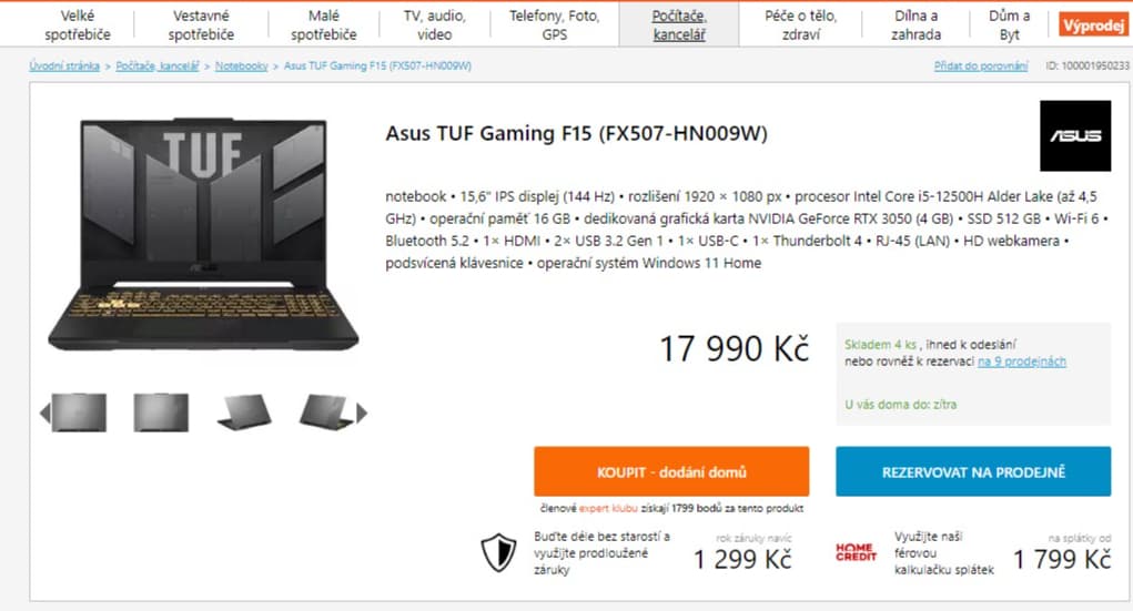 Asus i5 4,5GHz, 16GB RAM, 4GB Nvidia, 15,6"