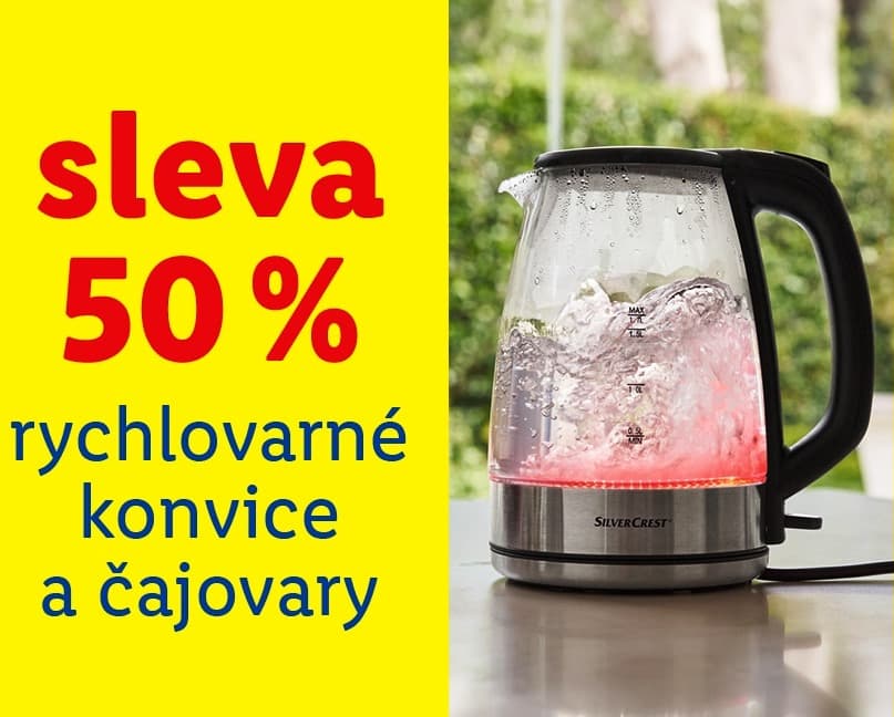 Lidl-shop - -50% na rychlovarné konvice