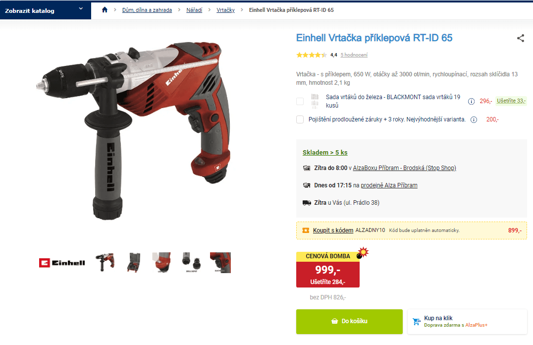 Vrtačka příklepová Einhell RT-ID 65