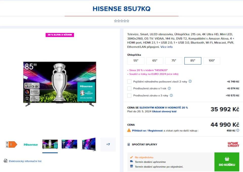 4K Atmos, IMAX, 217cm, Hisense