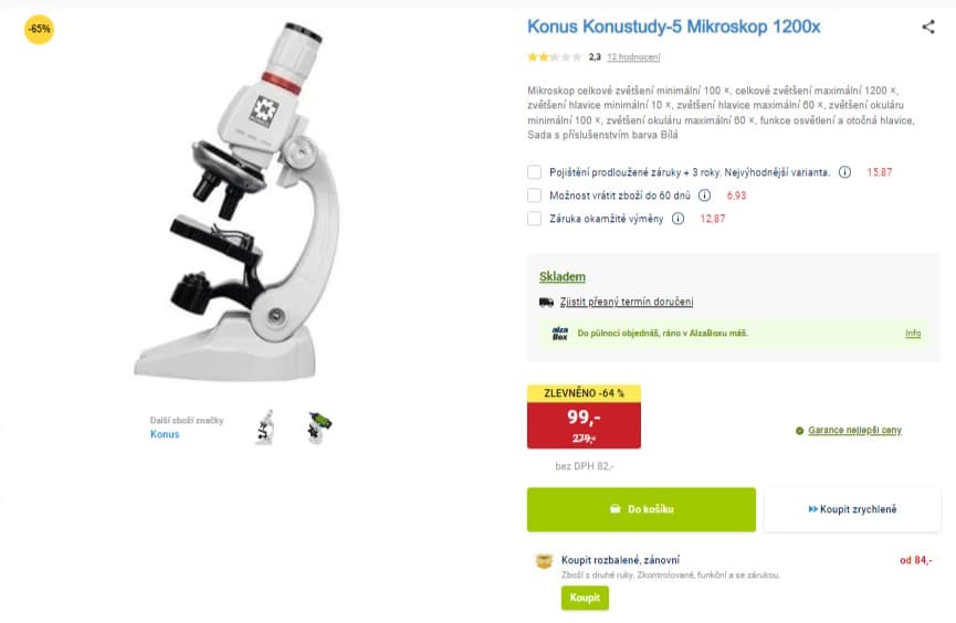 Mikroskop Konus Konustudy 1200x