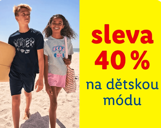 Lidl-shop- sleva 40% na dětskou módu