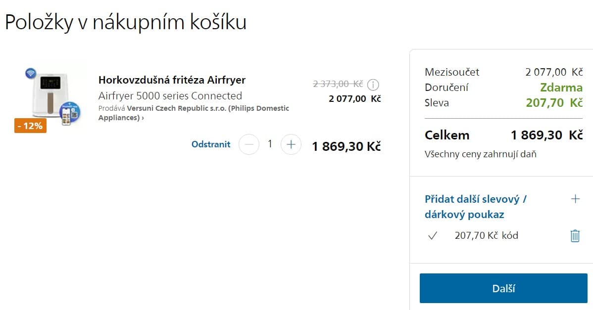 Horkovzdušná fritéza Philips HD9255/30