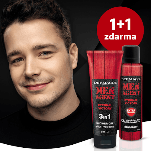 Akce 1+1 na pánské sprchové gely a deodoranty