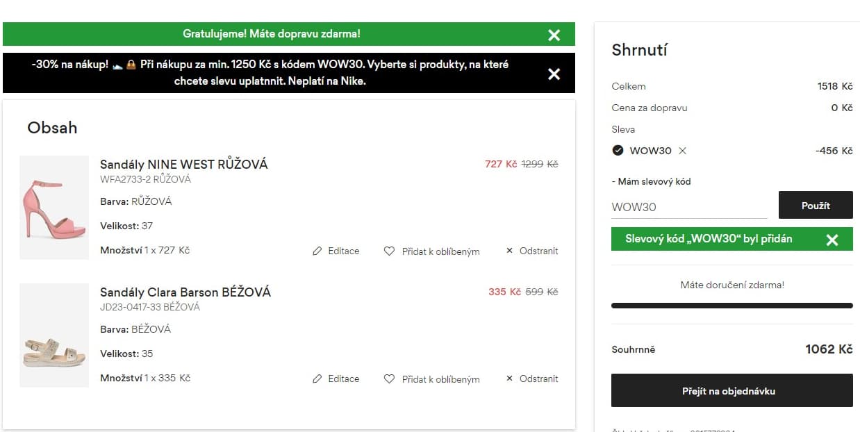CCC - extra sleva 30% na vše, i slevy
