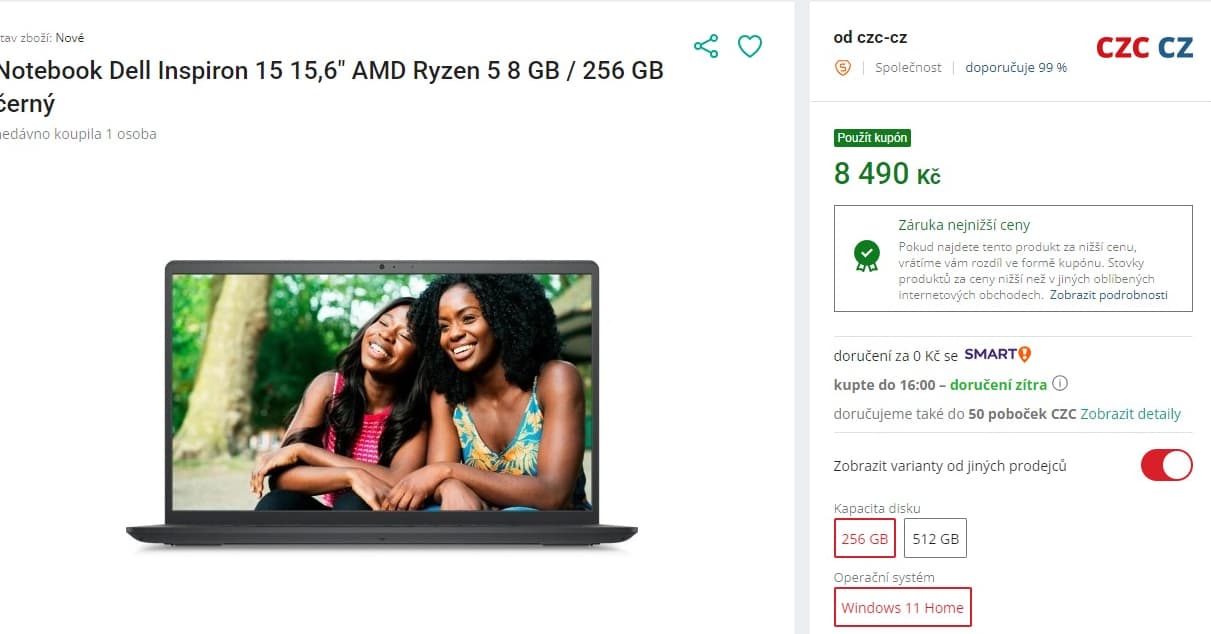 Dell 4GHz, 8GB RAM, SSD, 15,6"