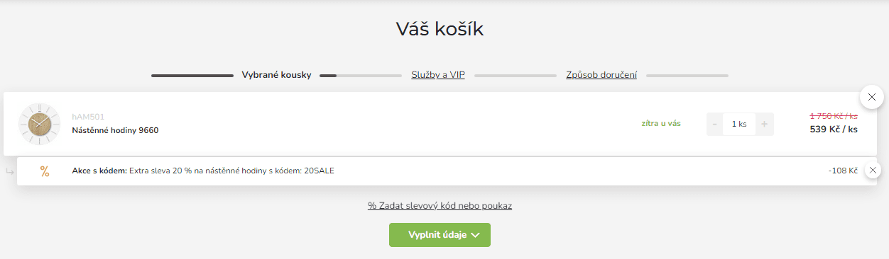 Nástěnné hodiny AMS Design, 30 cm