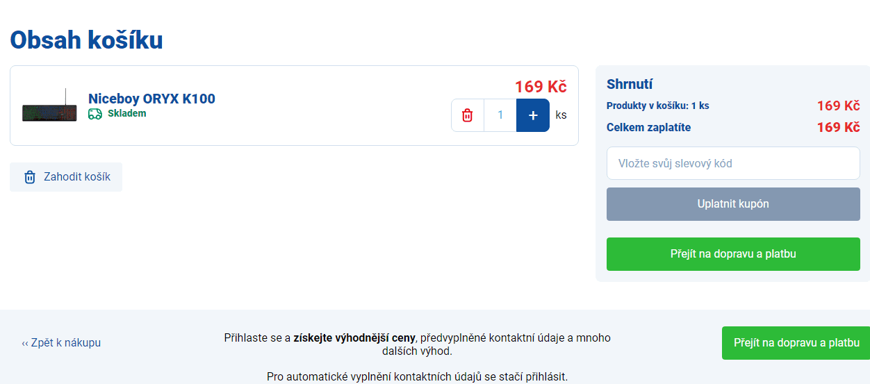 Klávesnice Niceboy Oryx K100