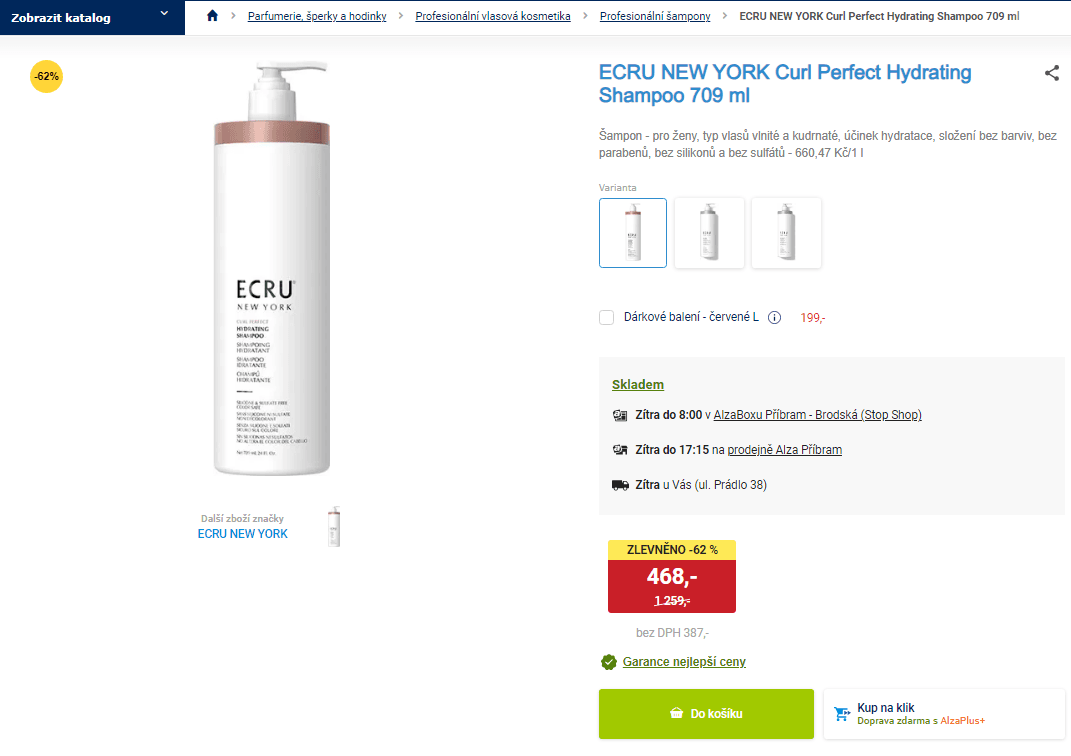 Šampon Ecru New York Curl 709 ml