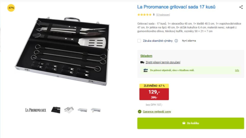 Grilovací sada 17 kusů 