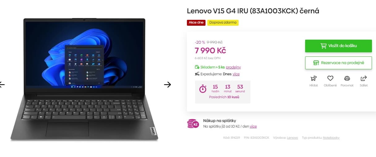 Lenovo 4,5GHz, 8GB RAM, SSD, 15,6"