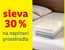 Lidl-shop- sleva 30% na napínací prostěradla